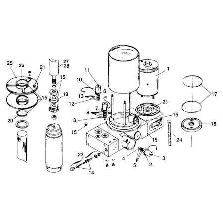 Cylinder Cover And Seal Assembly Similar To  Meyer OEM 15194